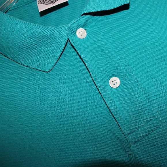 FREE*❤️vintage 1994 Tasmanian Devil men's golf polo shirt teal Acme Clothing Taz - Picture 2 of 5